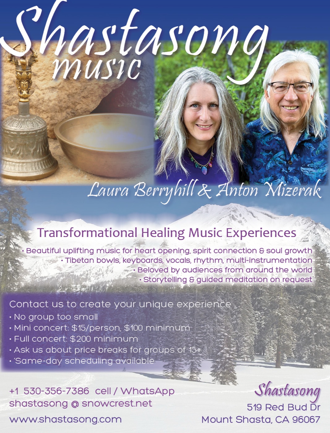 Anton and Laura performing transformational music
